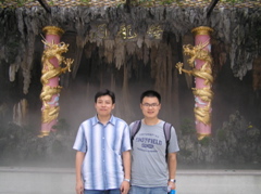  James Wang and Jason at Panyu Baomo Garden near Guangzhou