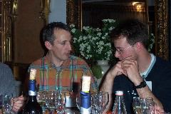  Benoît and Roel Dullens at conference dinner