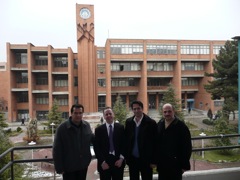  Photo of MG and hosts at the Sharif University of Technology